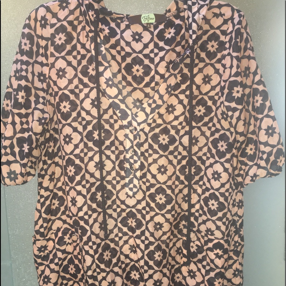 EVA FRANCO patterned hooded top